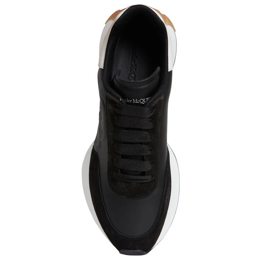 Alexander McQueen o1w1db10725 Sprint Runner in Black Size US 10.5 / EU 43-44 - 3 Thumbnail