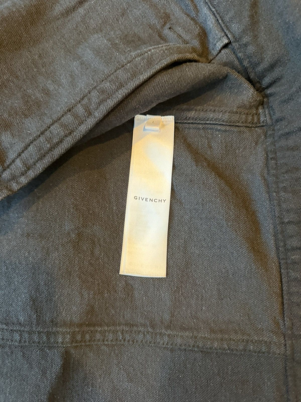 Givenchy Givenchy Cracked Wax Zip Denim Jacket 4g Rivet Black Sz L Size US L / EU 52-54 / 3 - 9 Thumbnail