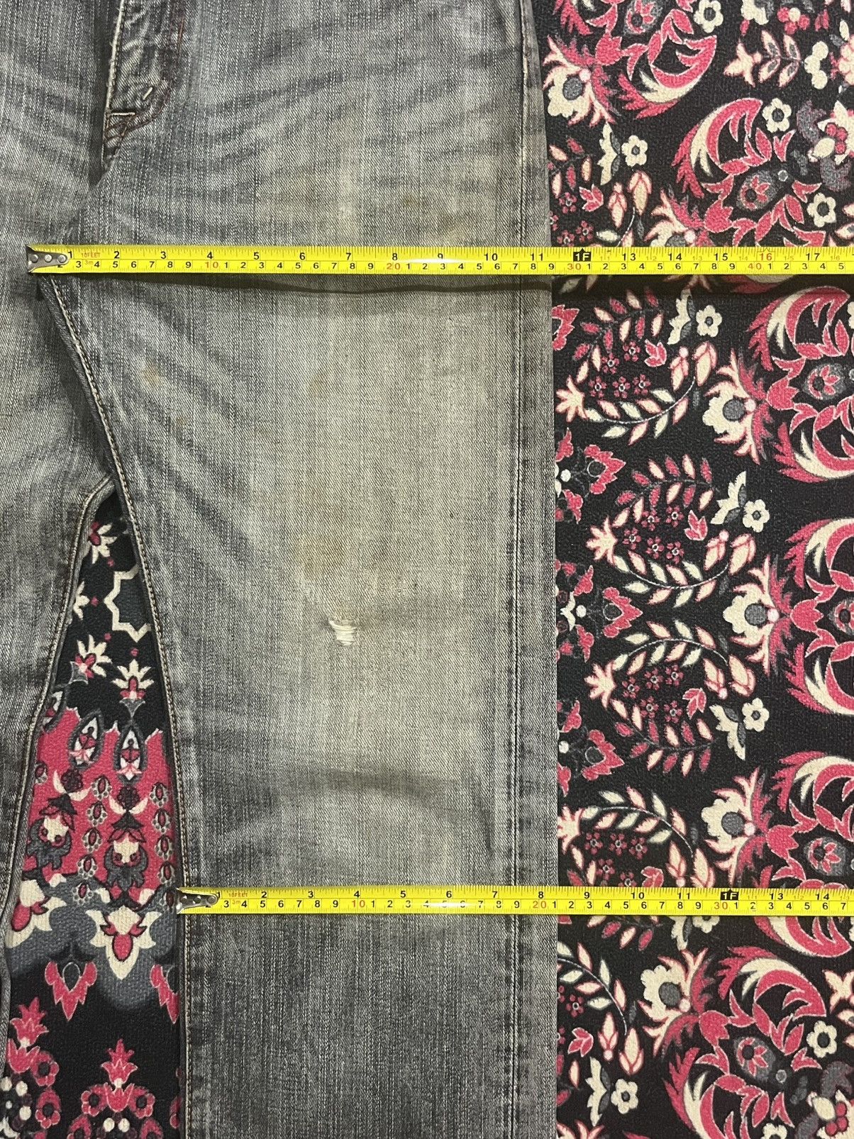 Japanese Brand Vintage Japanese Brand G.L Heart Grey Faded Washed Jeans Size US 29 - 14 Thumbnail