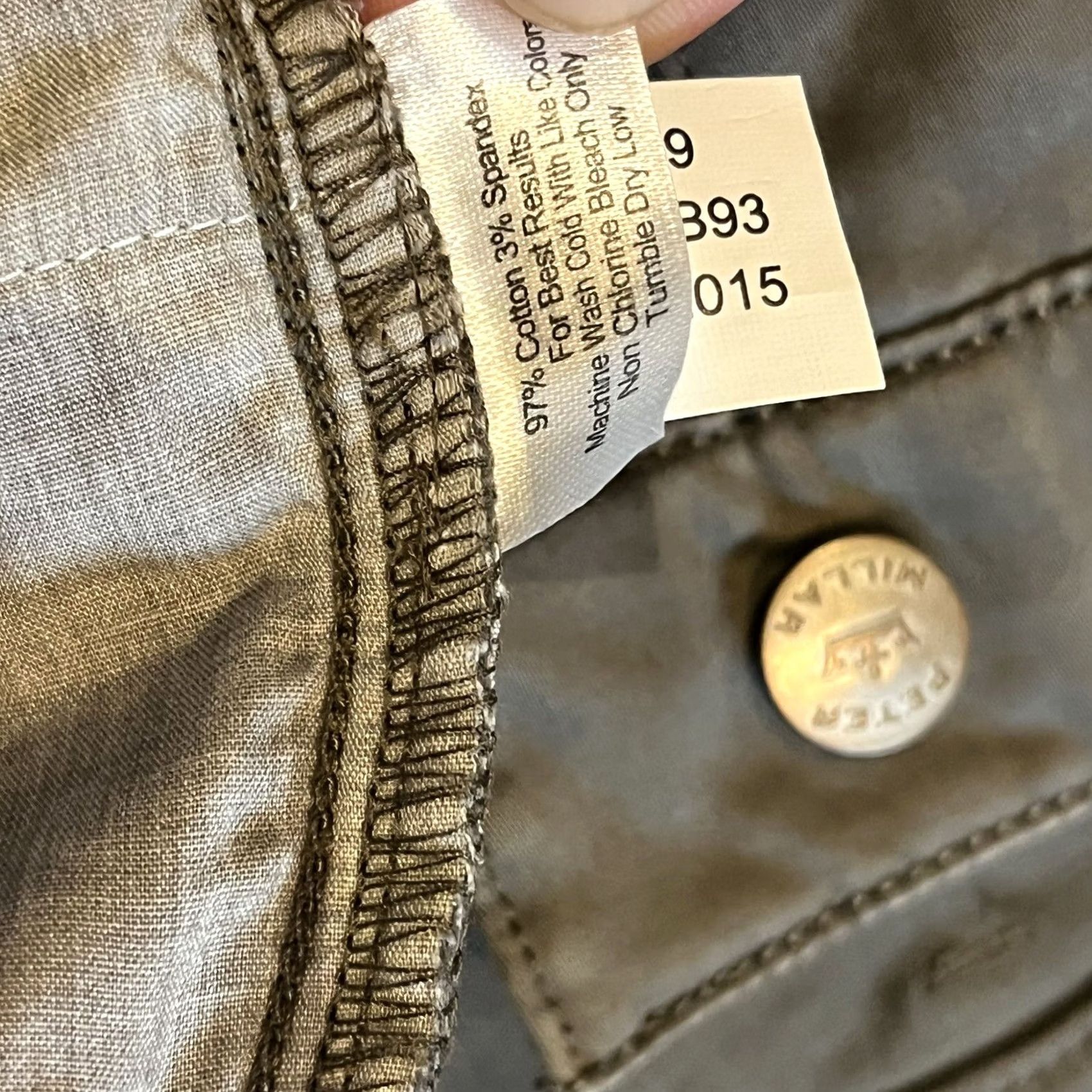 Peter Millar VINTAGE NWT Peter Millar Flat Front Khaki Pants Granite Cotton Stretch MF15B93 38x34 Mens Pants Size US 38 / EU 54 - 7 Thumbnail