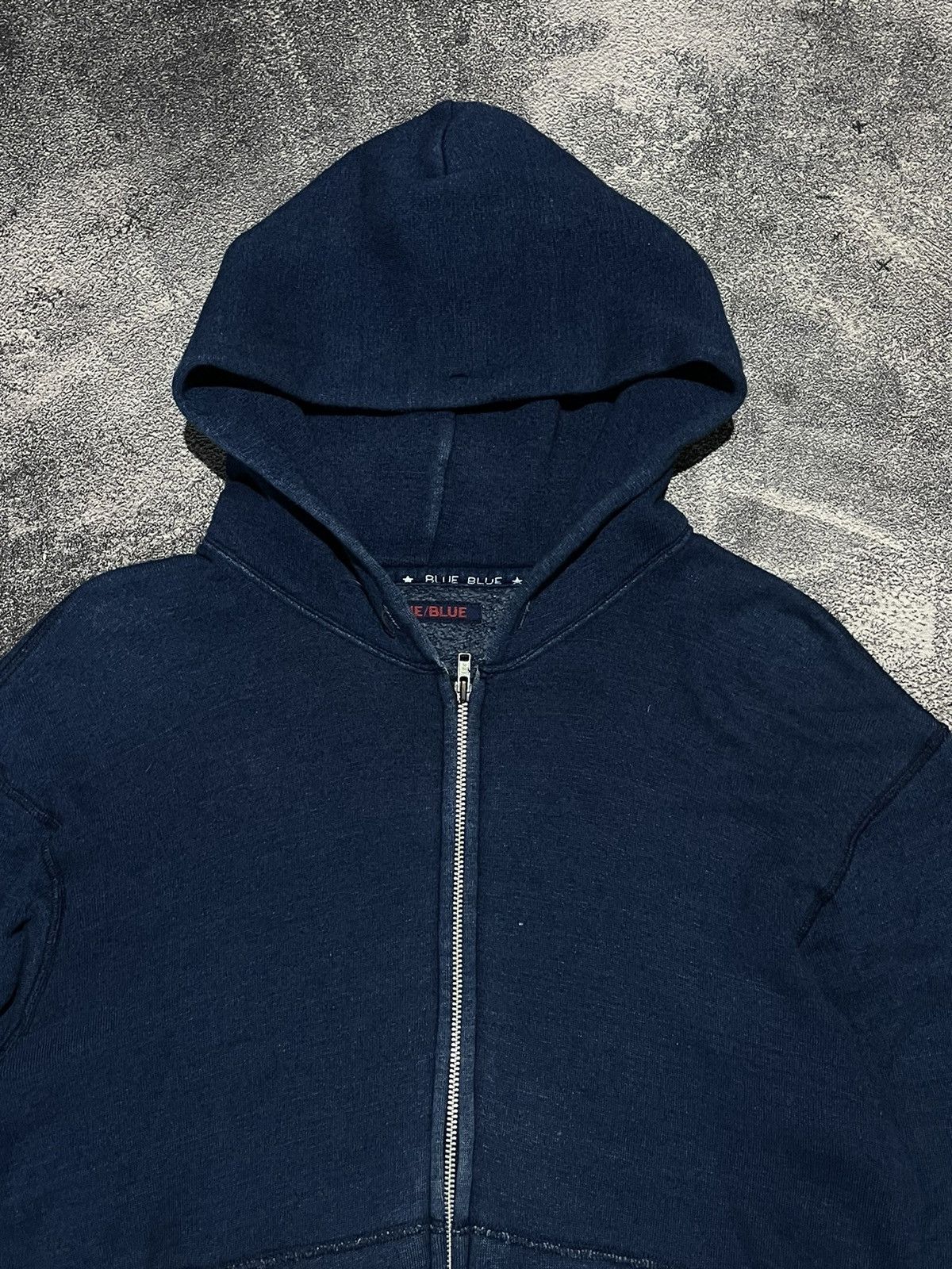 Blue Blue Japan Blue Blue Zipper Hoodie Jacket Blue Indigo Size US M / EU 48-50 / 2 - 2 Thumbnail