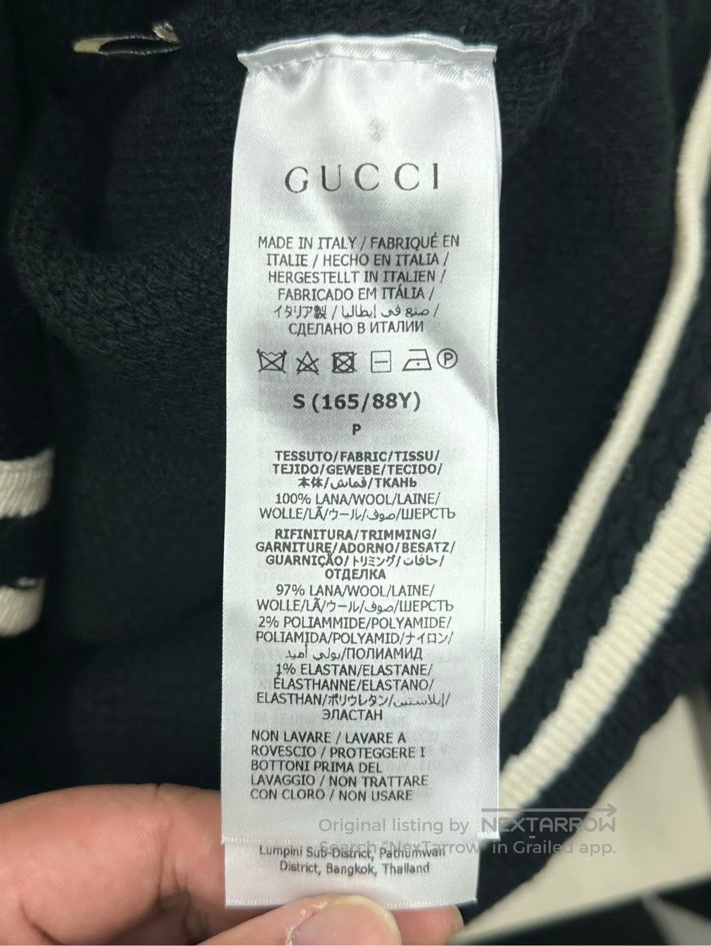 Gucci Guicci Black Diamond Wool Double G Single Breasted Dress| Size S / US 4 / IT 40 - 4 Thumbnail