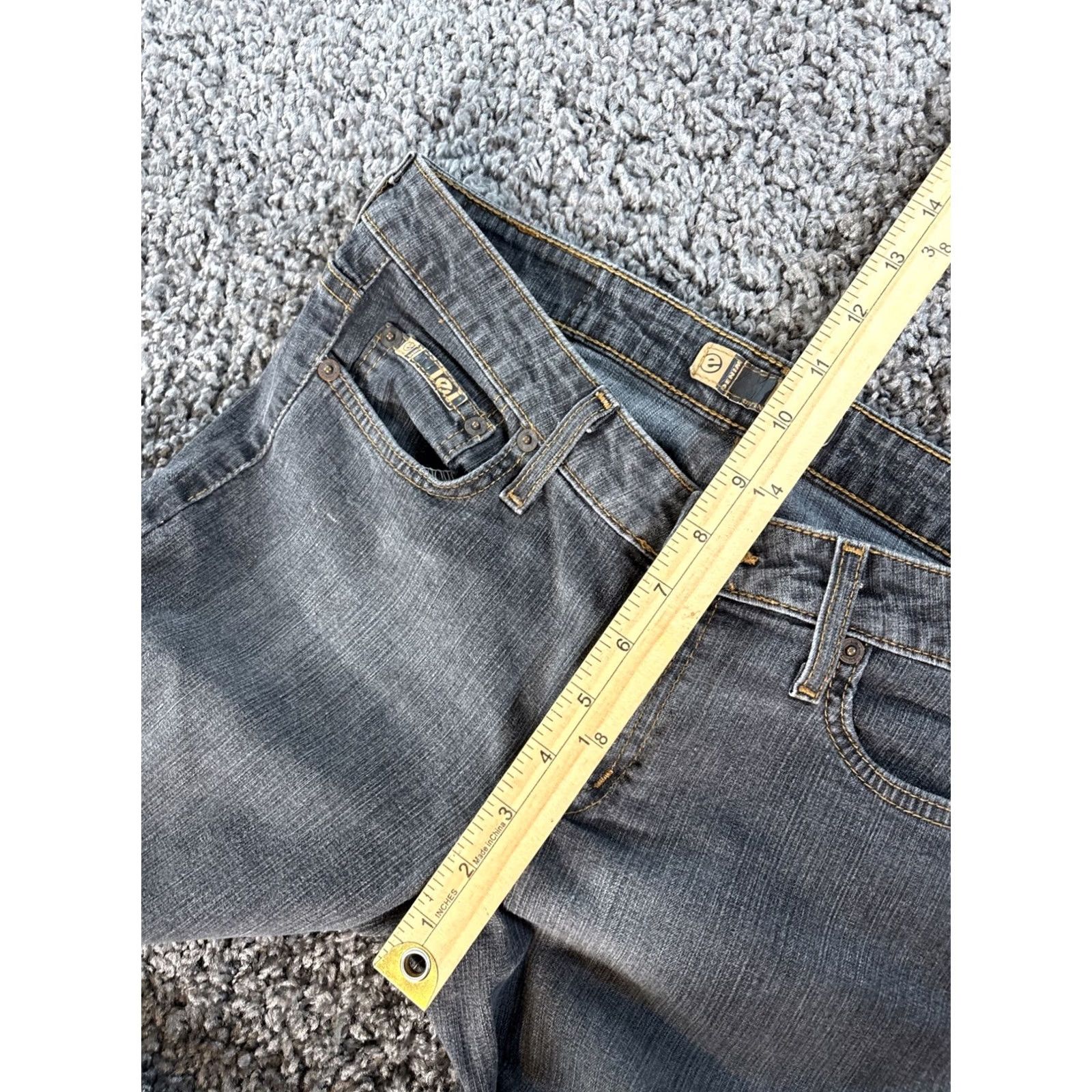 Vintage Lei Jeans Bootcut Womens 30x30 Gray Low Rise Denim Denim S understood? Size 30" / US 8 / IT 44 - 5 Thumbnail