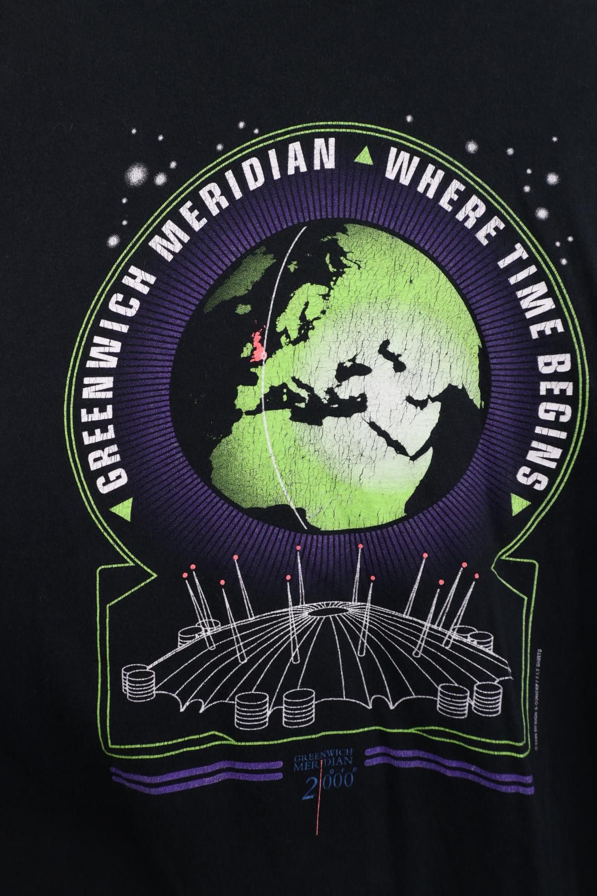 Vintage Vintage Y2K 2000 Meridian Where Time Begins T-Shirt Size US S / EU 44-46 / 1 - 4 Thumbnail
