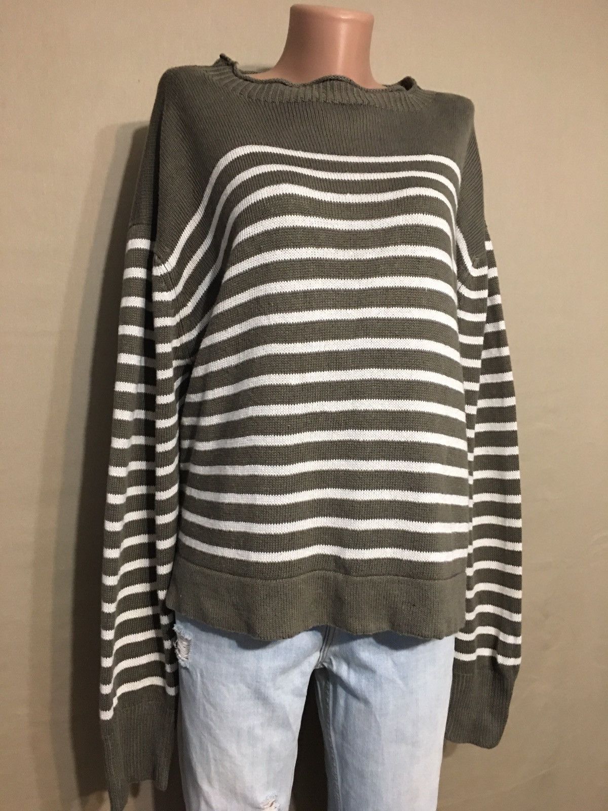 Margaret Howell Margaret Howell Linen Cotton Stripped Womens Sweater UK 14 Size L / US 10 / IT 46 - 2 Thumbnail