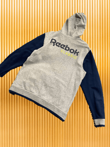 Reebok × Vintage Distressed Reebok Zip Up Hoodie Size US L / EU 52-54 / 3 - 1 Thumbnail
