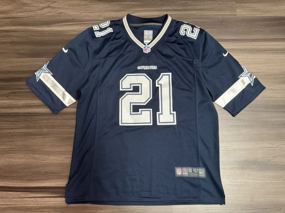 Nike Ezekiel Elliott #21 Dallas Cowboys NFL On Field Home Jersey Size US L / EU 52-54 / 3 - 1 Thumbnail