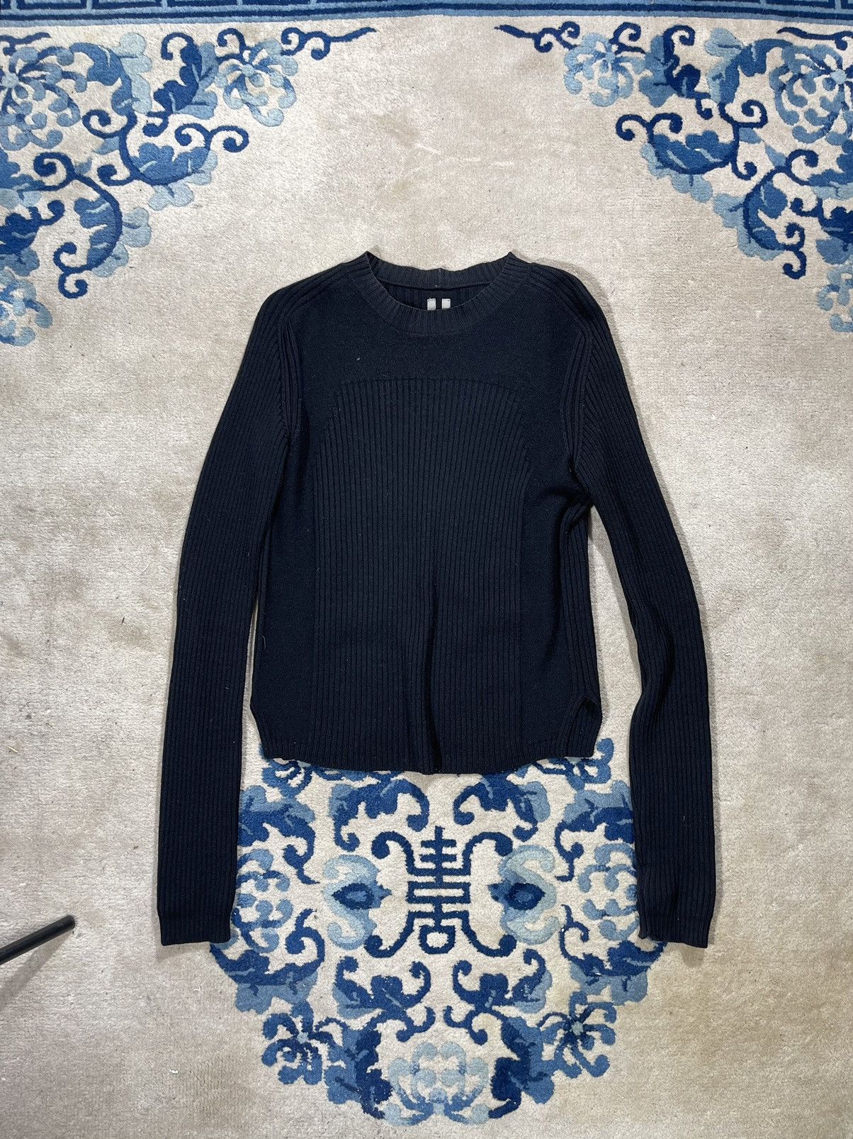 Rick Owens Rick Owens S/S20 TECUATL Fisherman Wool Knit Mainline Sweat Size US S / EU 44-46 / 1 - 1 Thumbnail