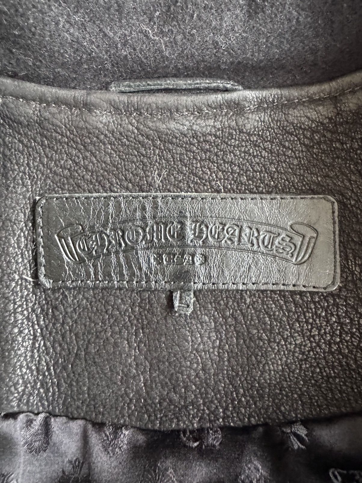 Chrome Hearts Flurries Leather Cemetery Cross Jacket Size US L / EU 52-54 / 3 - 7 Thumbnail