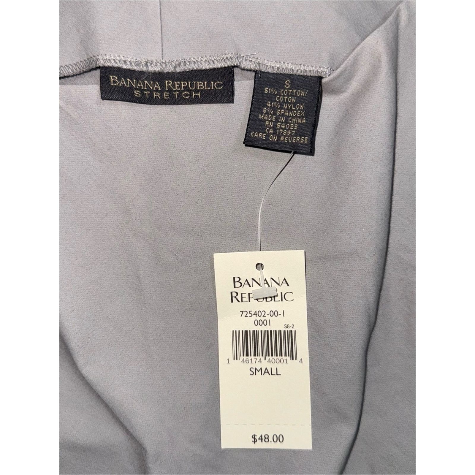 Banana Republic Banana Republic Light Grey Stretch Crop Top Size Small NWT Size S / US 4 / IT 40 - 4 Thumbnail