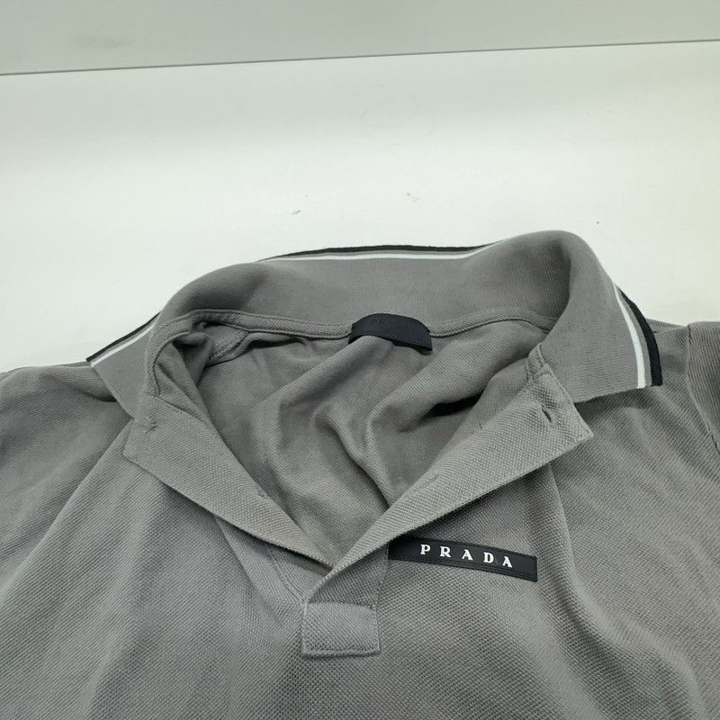 Prada Prada Solid Gray Casual Polo Shirt-2506 Size US M / EU 48-50 / 2 - 5 Thumbnail