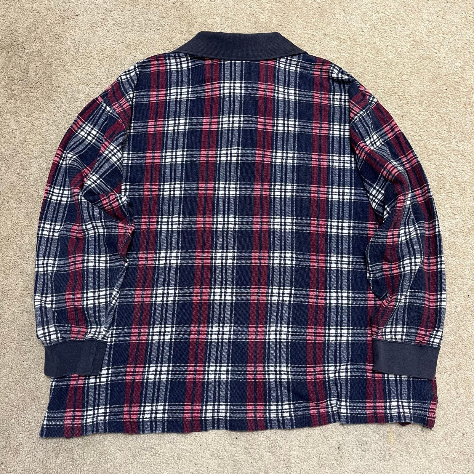 Other Ash Creek Trading Navy/Red Plaid Long Sleeve Polo Large Size US L / EU 52-54 / 3 - 3 Thumbnail