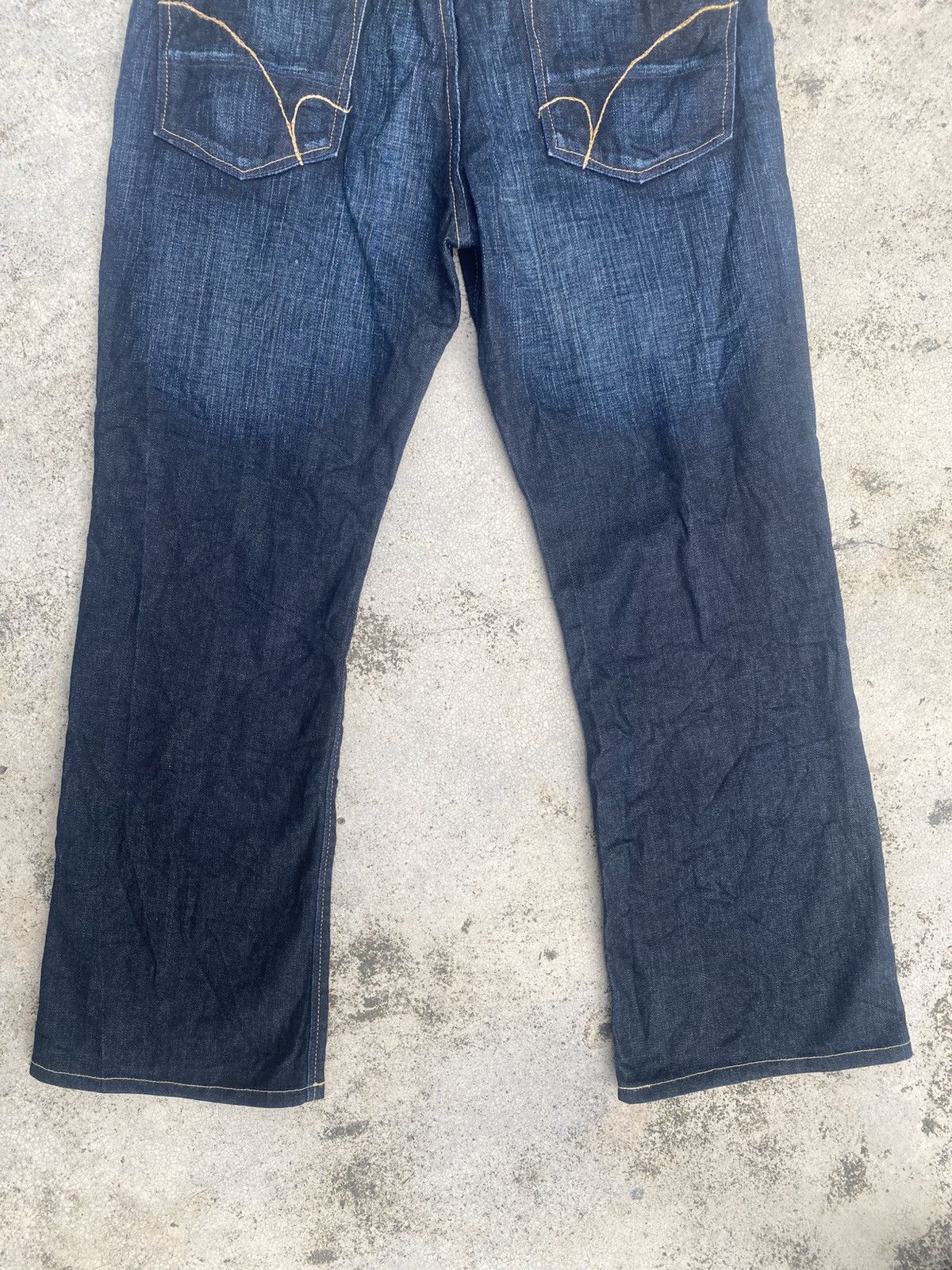 Japanese Brand × Vintage Flare Jeans Back Number Honeycomp Size US 36 / EU 52 - 18 Thumbnail