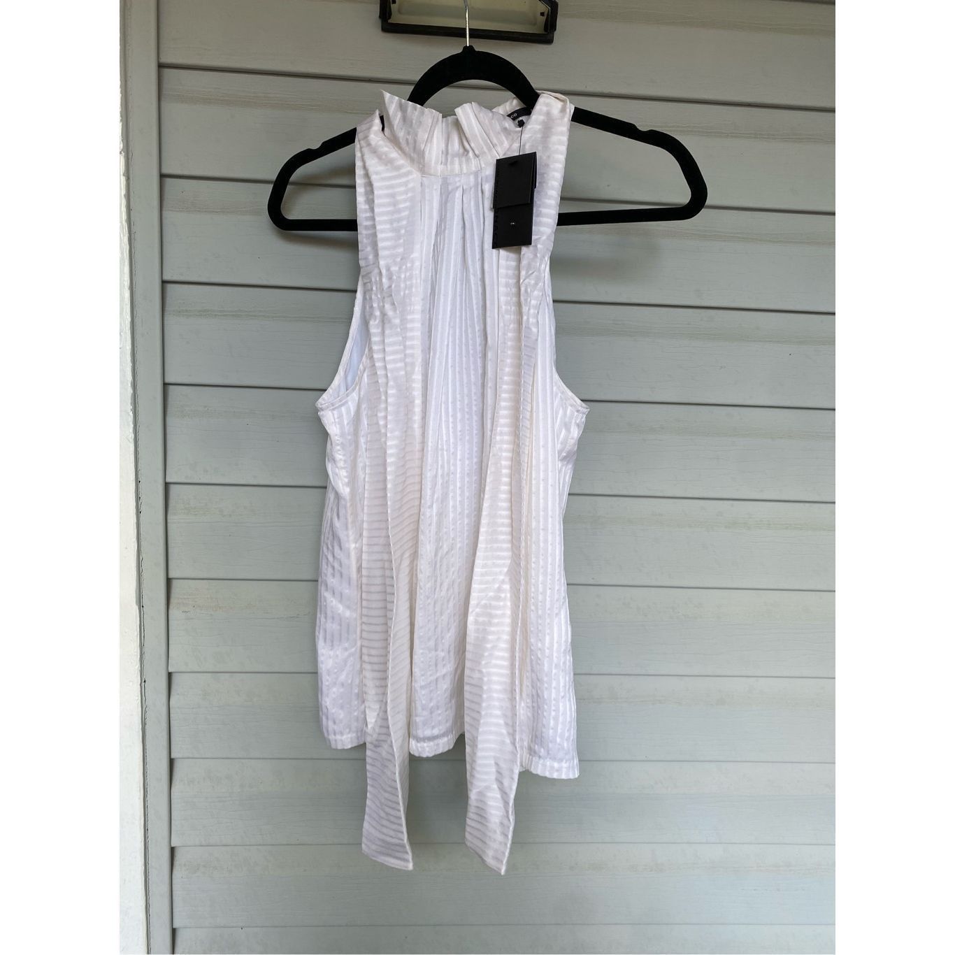 Club Monaco Club Monaco NWT Heather Top in White, Size Large, MSRP $119 Size L / US 10 / IT 46 - 1 Thumbnail