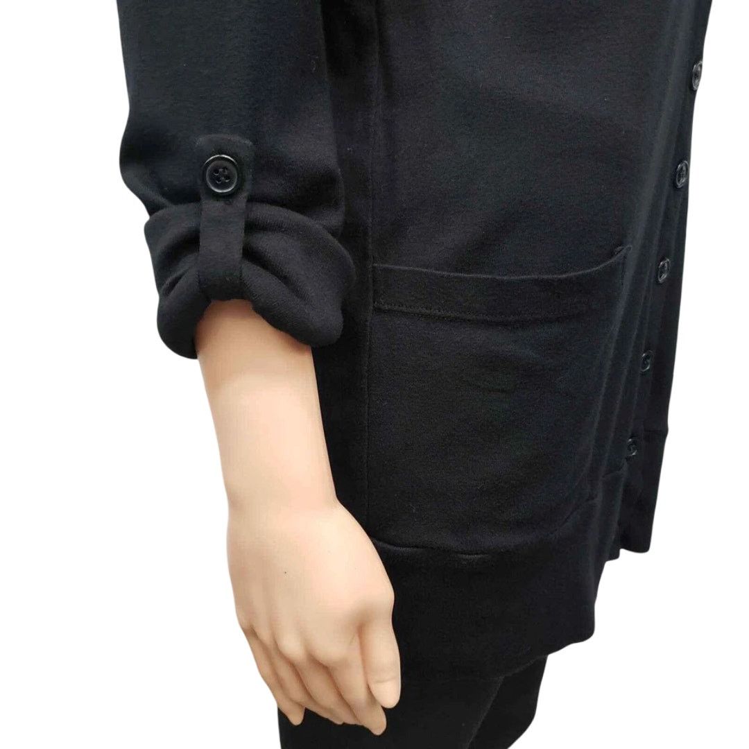 Splendid Splendid Boyfriend Cardigan Sweater Roll Tab L/S Modal Size M / US 6-8 / IT 42-44 - 4 Thumbnail