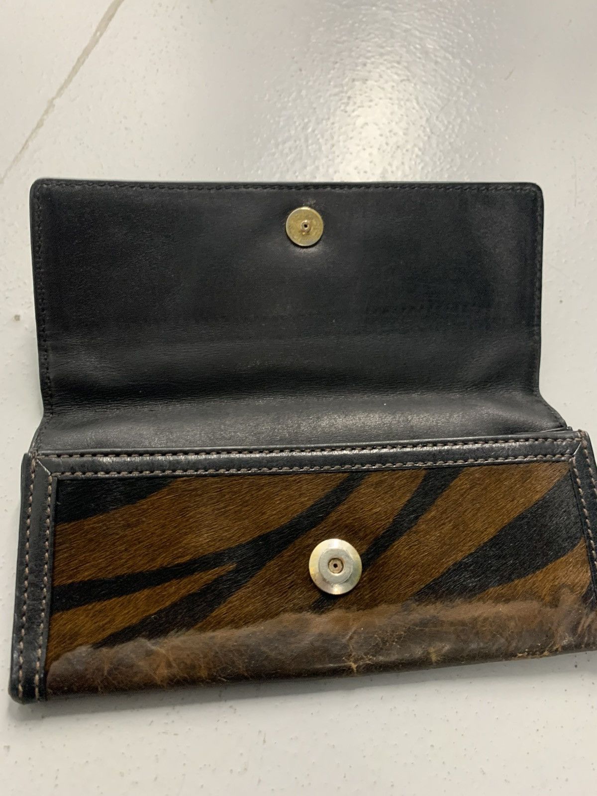 Coach Coach Brown Leather Wallet Zebra Interior - Vintage Size ONE SIZE - 3 Thumbnail