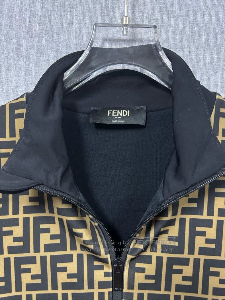 Fendi Fendi Full Print Brown Jacket Size US M / EU 48-50 / 2 - 4 Thumbnail