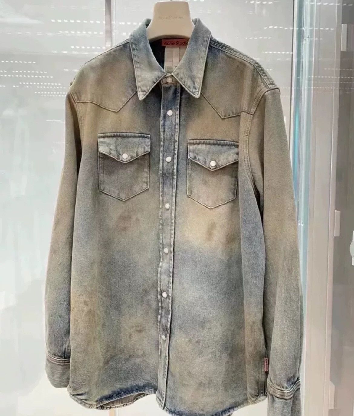 Acne Studios Acne Studios makes old mud dyed denim shirts - DMC Size US L / EU 52-54 / 3 - 1 Thumbnail