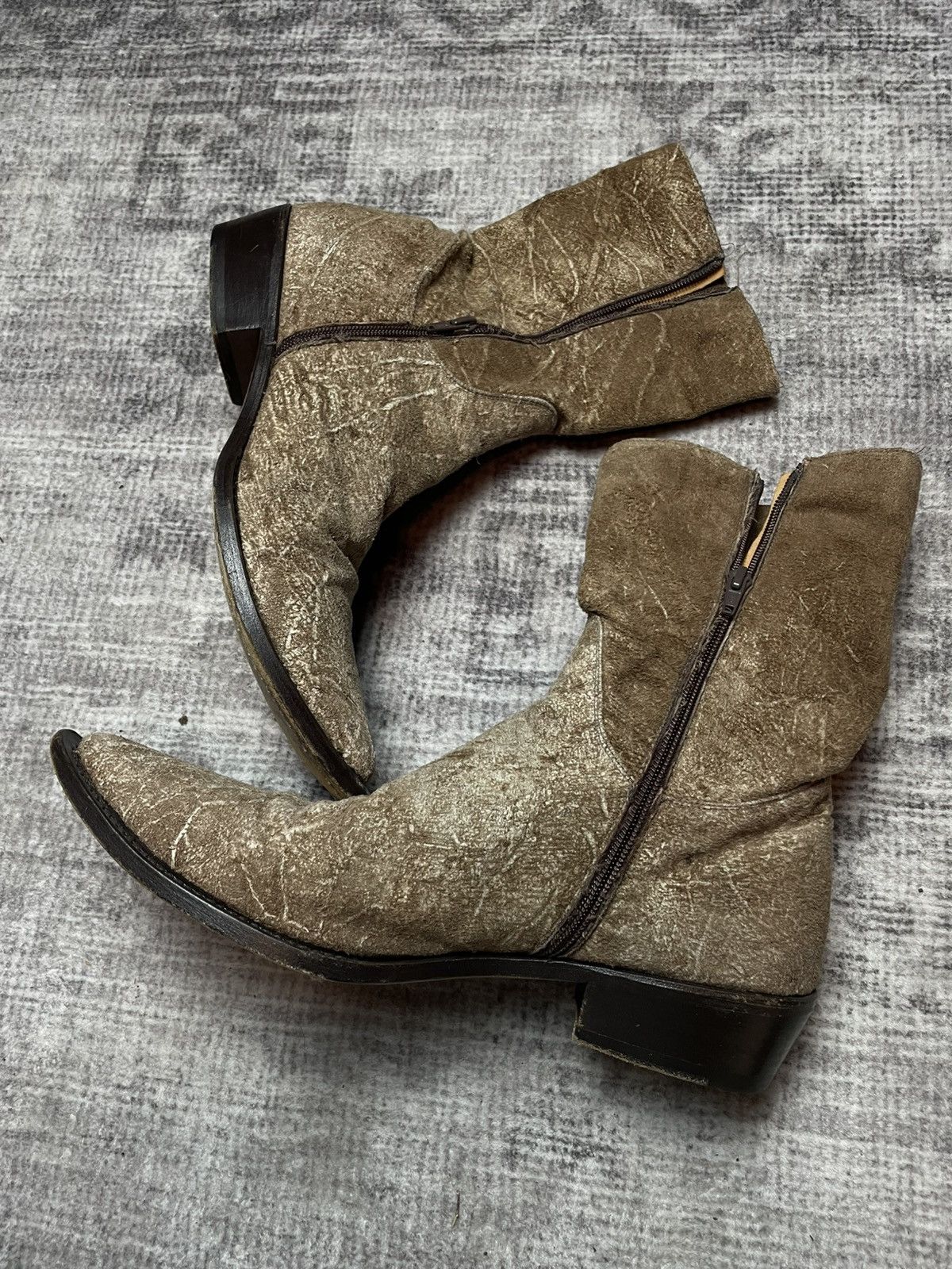 Gianni Barbato Gianni Barbato Scarred Side Zip Boots Size US 11 / EU 44 - 3 Thumbnail