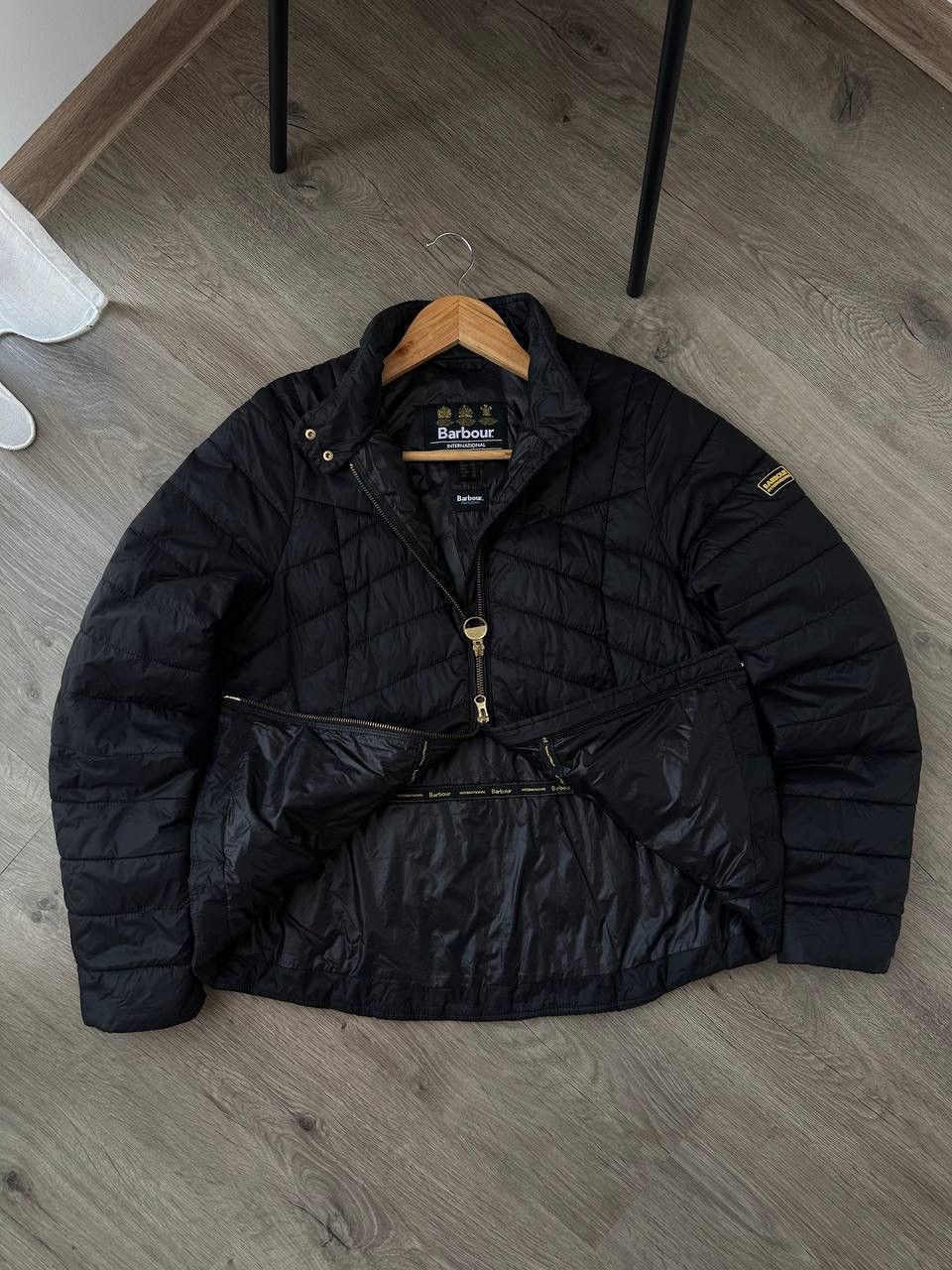 Barbour Vintage Barbour International Quilted Jacket Black Moto Size US M / EU 48-50 / 2 - 8 Thumbnail