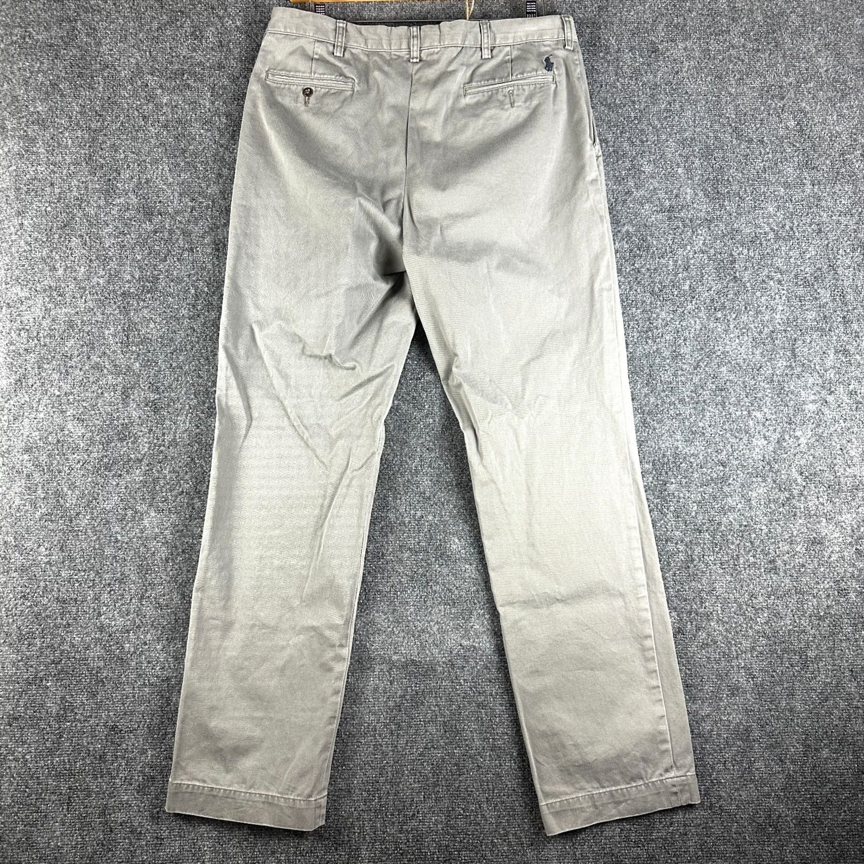 Polo Ralph Lauren Polo Ralph Lauren Pants Mens 36 X 33 Classic Fit Chino Gray Cotton Pockets Logo Size US M / EU 48-50 / 2 - 6 Thumbnail