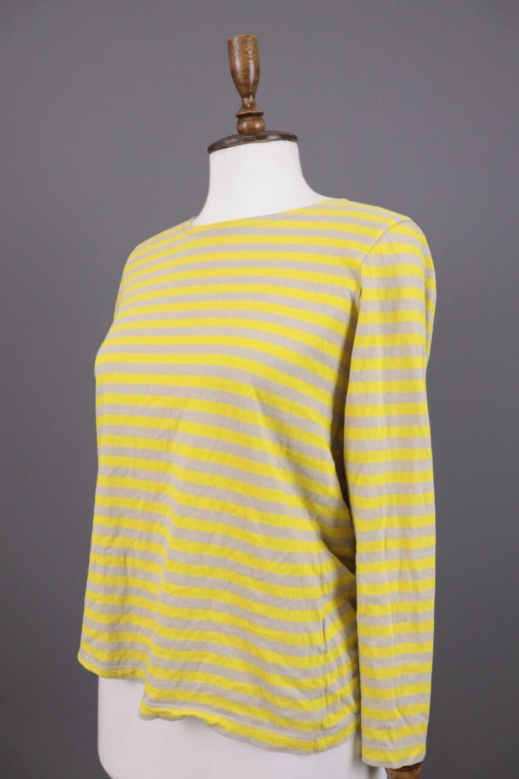 Designer Gudrun Sjorden Yellow Striped Tunic Shirt Size Size S Size M / US 6-8 / IT 42-44 - 6 Thumbnail