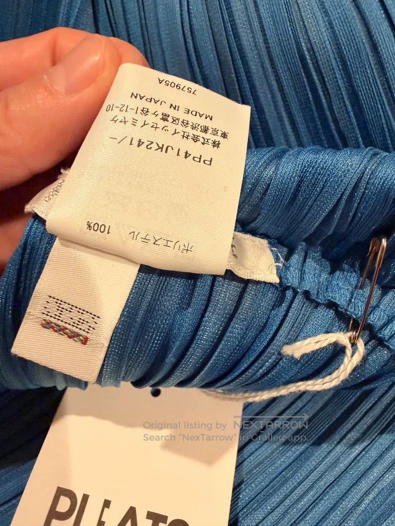 Issey Miyake Issey Miyake size:one size Sky Blue Thick Striped Top Size XXS / US 00 / IT 34 - 4 Thumbnail