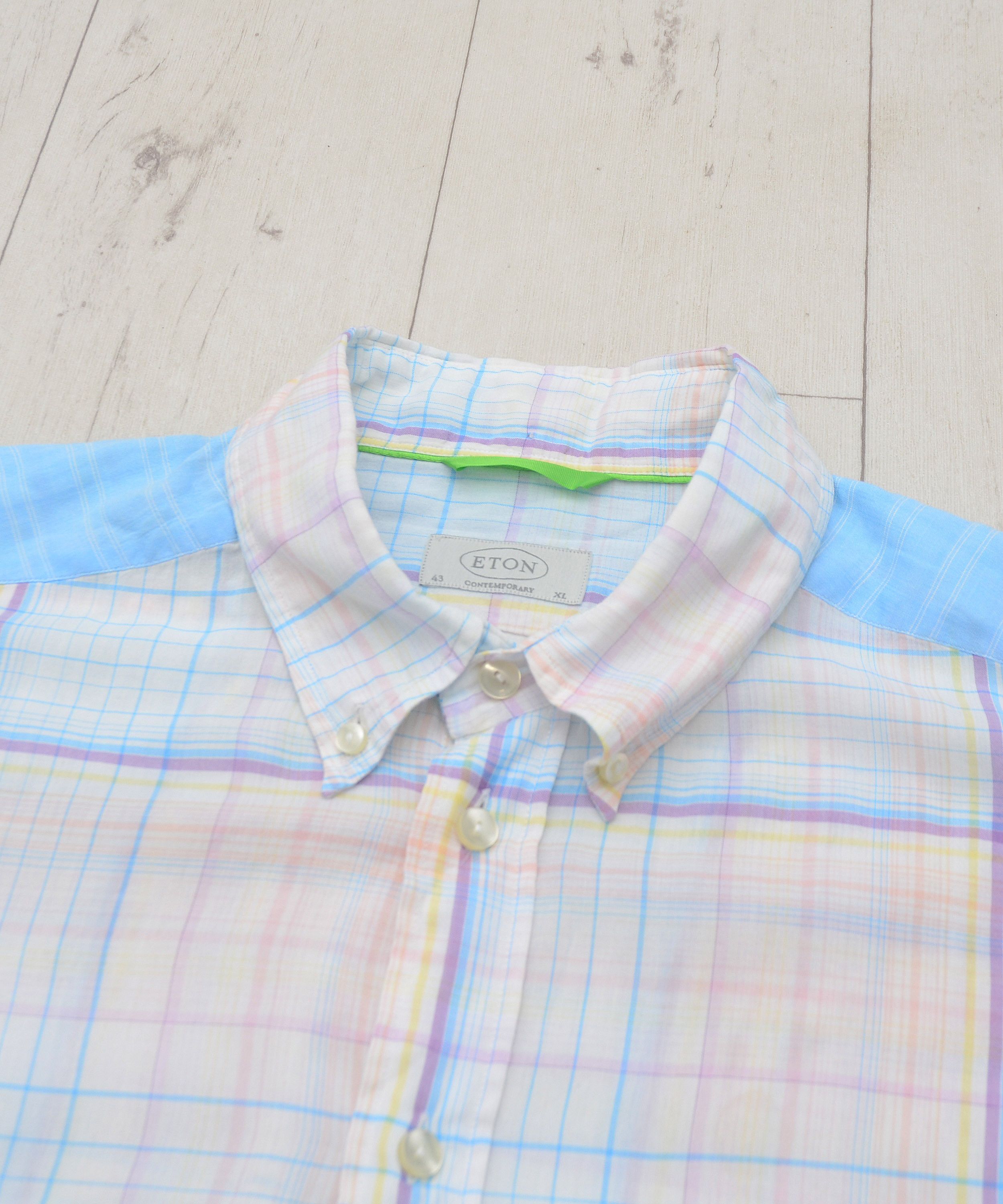 Eton Eton Luxury Shirt Button Patchwork Size US XL / EU 56 / 4 - 6 Thumbnail
