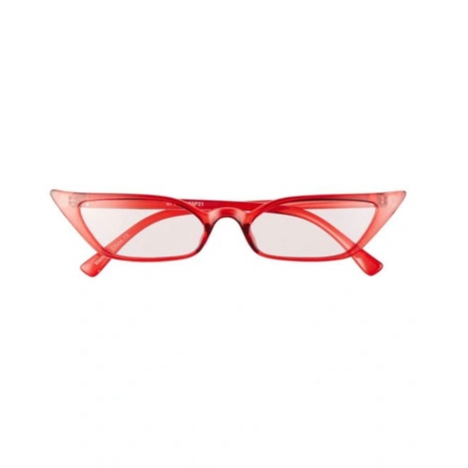 BP. BP Red 51mm Super Slim Cat Eye Sunglasses NWT Size ONE SIZE - 2 Thumbnail