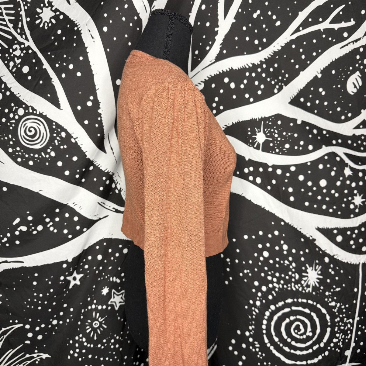Nine West Nine West Cropped Open-Front Cardigan — Rust Size XS / US 0-2 / IT 36-38 - 2 Thumbnail