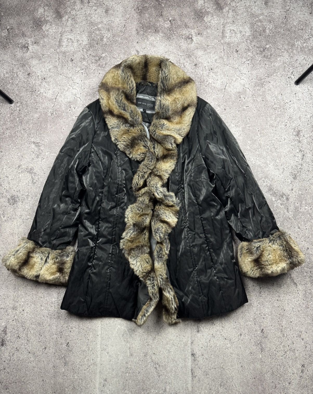 Japanese Brand Vintage Jacket Rick Owens Junya Watanabe Style fur Jacket Size S / US 4 / IT 40 - 1 Thumbnail