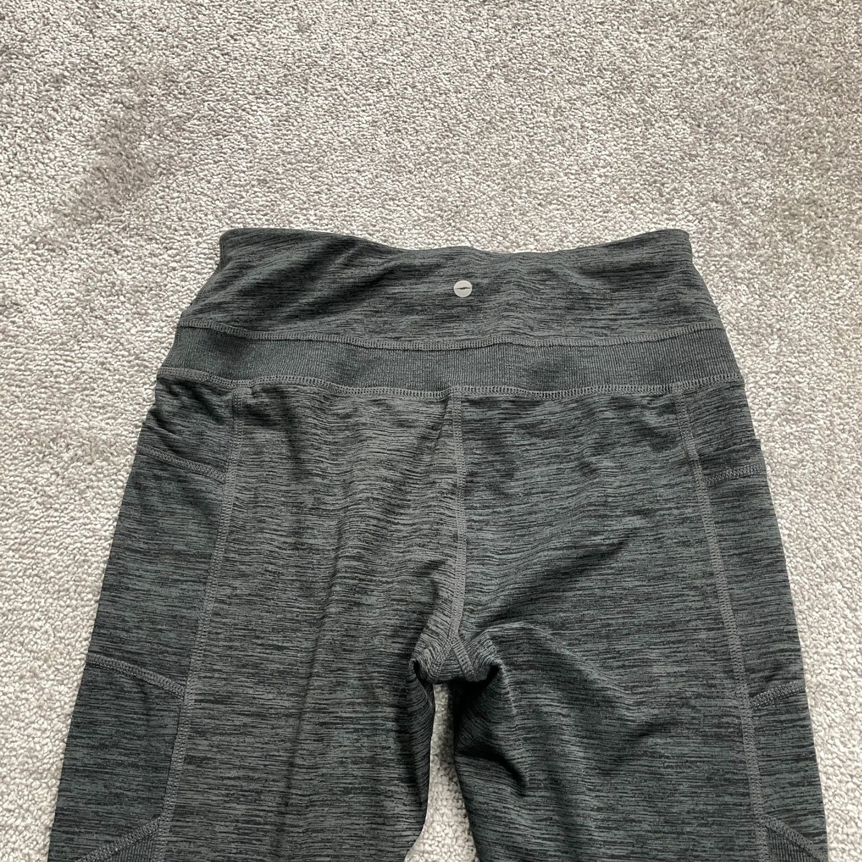 Avia Avia Leggings Womens Cropped Athletic Gray M Medium High Rise Yoga Gym 28x26 Stretch Breathable Compression Lightweight Size 32" / US 10 / IT 46 - 3 Thumbnail