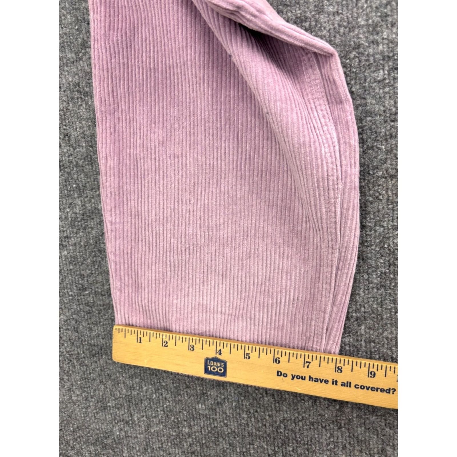 Empyre Empyre Tori Pants Women's 3 Pink Corduroy Straight Leg High Rise 5 Pocket Skater Size 26" / US 2 / IT 38 - 6 Thumbnail