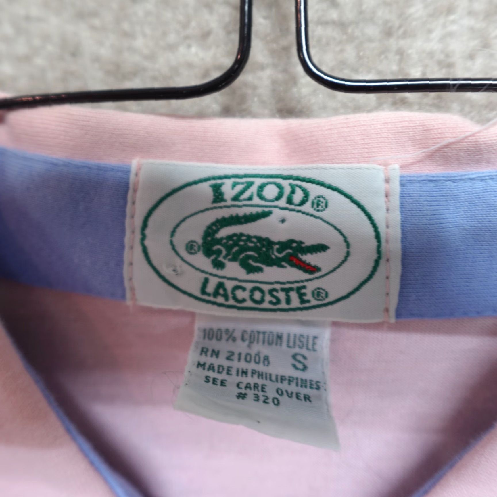 Izod VINTAGE Izod Lacoste Polo Shirt Small Pink Cotton Embroidered Men Golf Short Sleeve Collared Button Knit Size US S / EU 44-46 / 1 - 4 Thumbnail