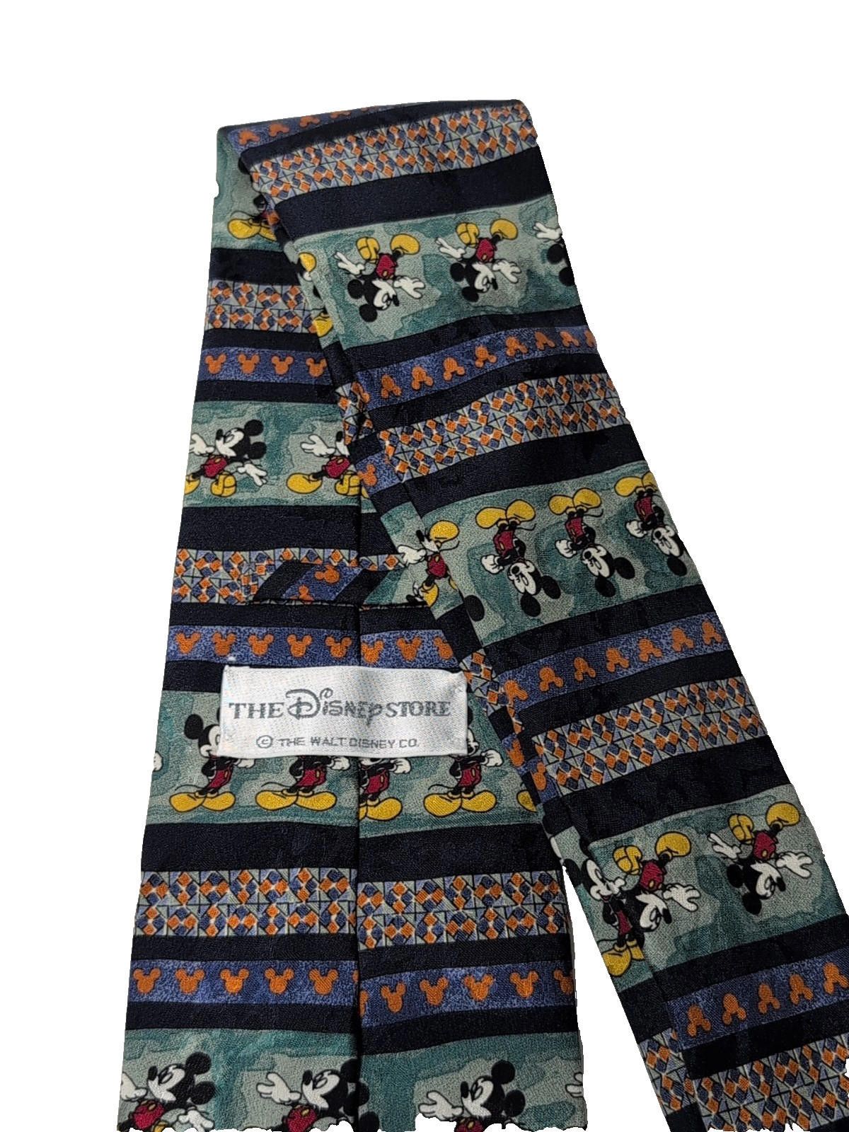 Disney Disney Store Mickey Mouse Silk Tie Stripe Pattern Vintage Size ONE SIZE - 8 Thumbnail