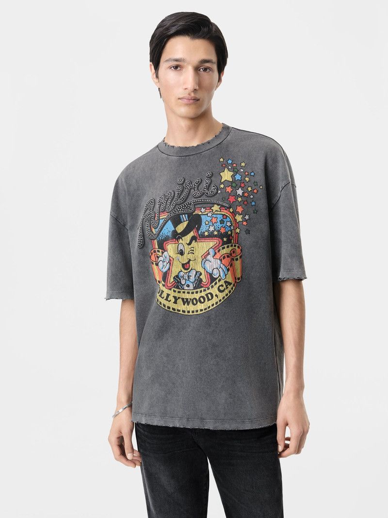 Amiri o1orln1125 MR.Hollywood Oversized T-Shirt in Grey Size US M / EU 48-50 / 2 - 3 Thumbnail
