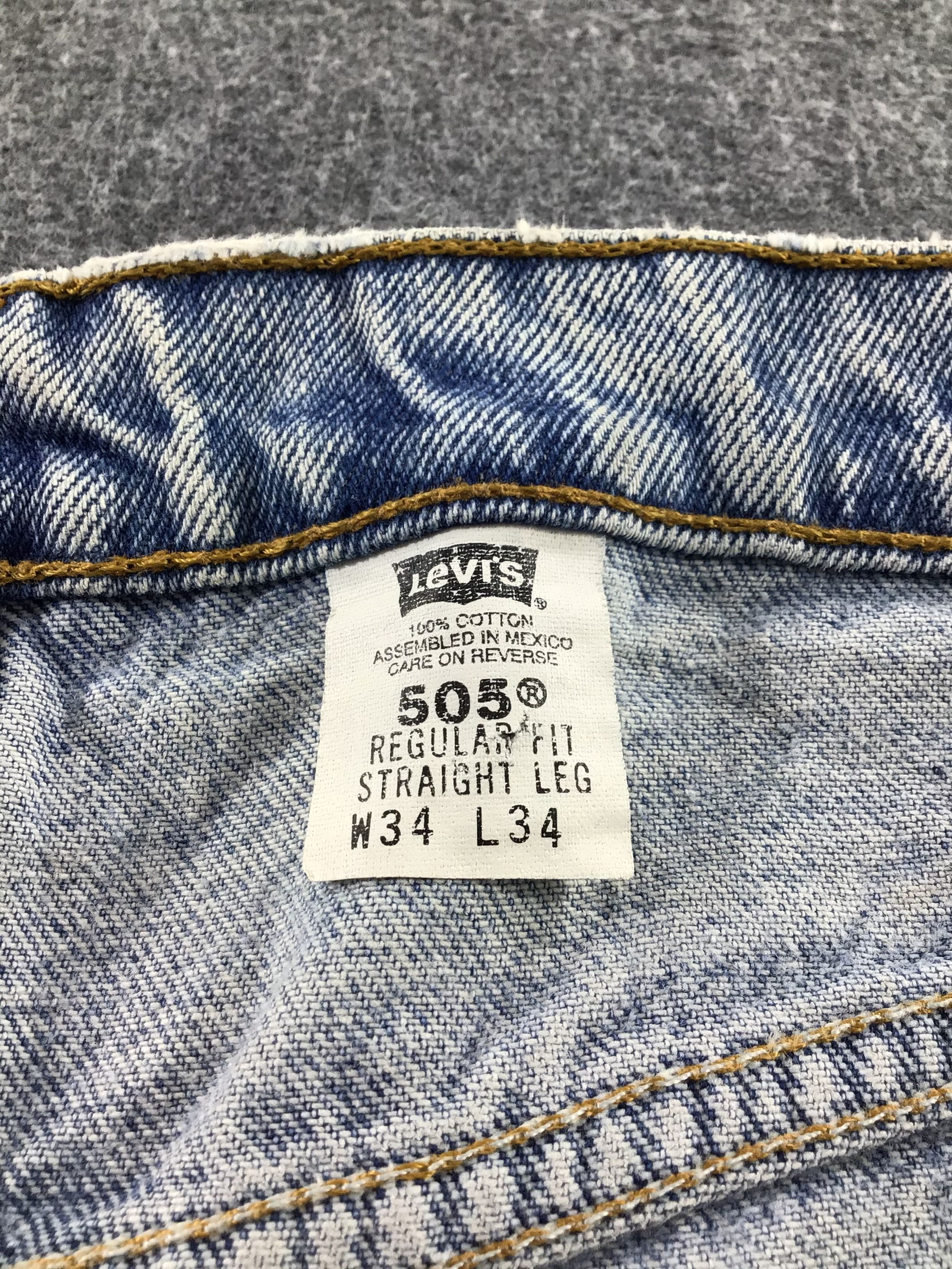 Levi's × Vintage Vintage 90s Levis 505 Jeans-JM735 Size US 34 / EU 50 - 11 Thumbnail