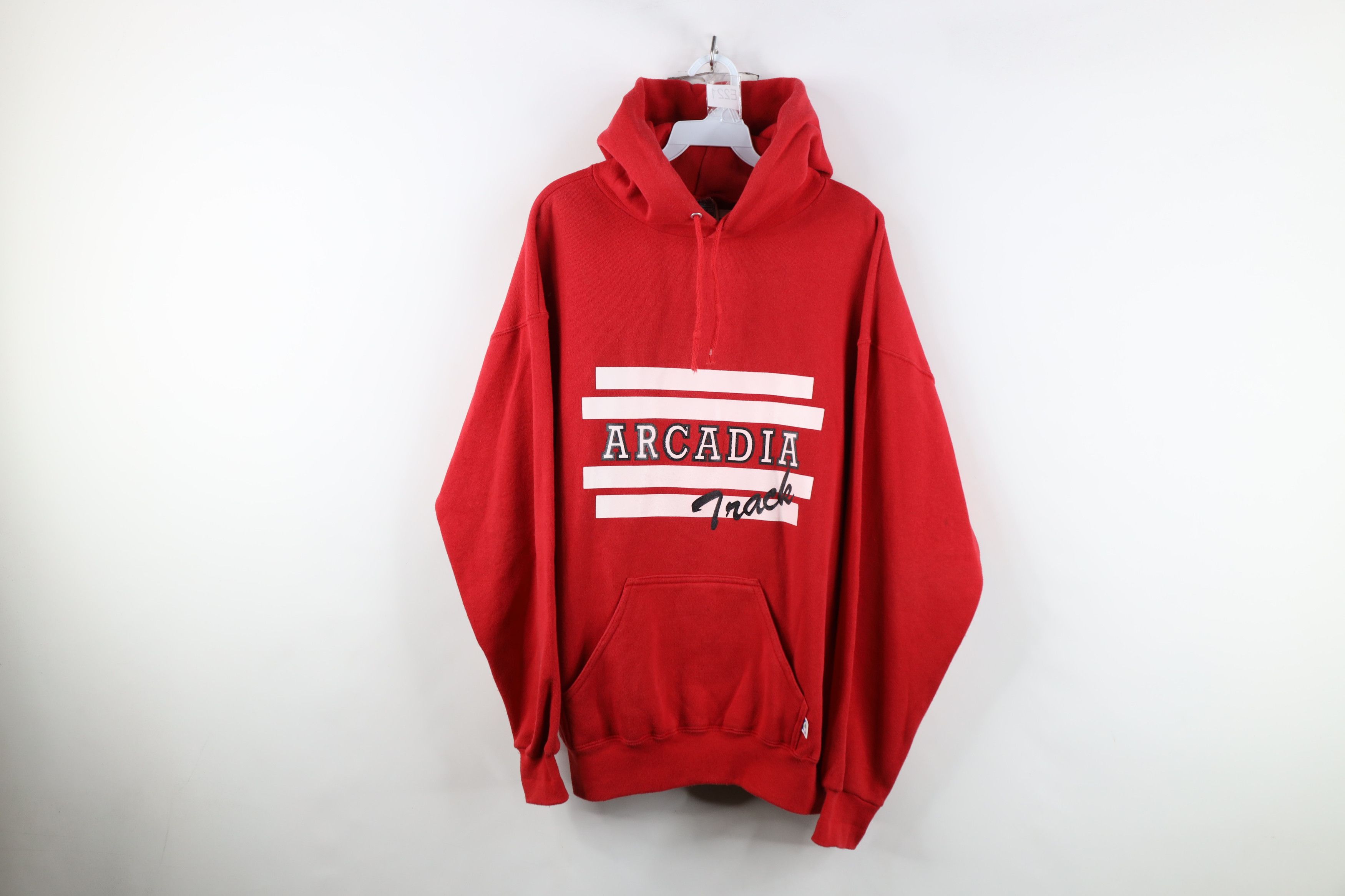 Vintage Vintage 90s Streetwear Track and Field Heavyweight Hoodie Size US L / EU 52-54 / 3 - 1 Thumbnail