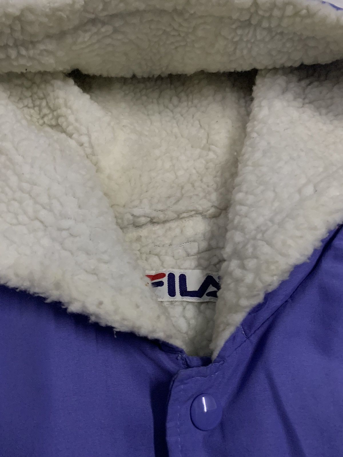 Fila Vintage 90s Fila Biella Italia Oversized Sherpa Lined Jacket Size US XL / EU 56 / 4 - 6 Thumbnail