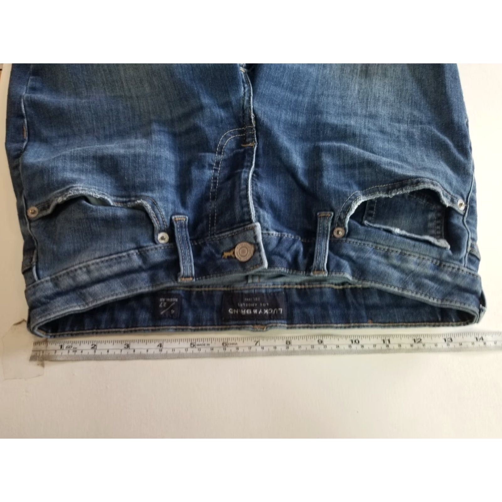 Lucky Brand Lucky Brand Jeans Skinny Womens Size 4 27 Inseam 28 Blue Cotton Polyester Elastane 5-Pocket Denim Mid Rise Slim Fit Modern Lolita Skinny Size 27" / US 4 / IT 40 - 3 Thumbnail