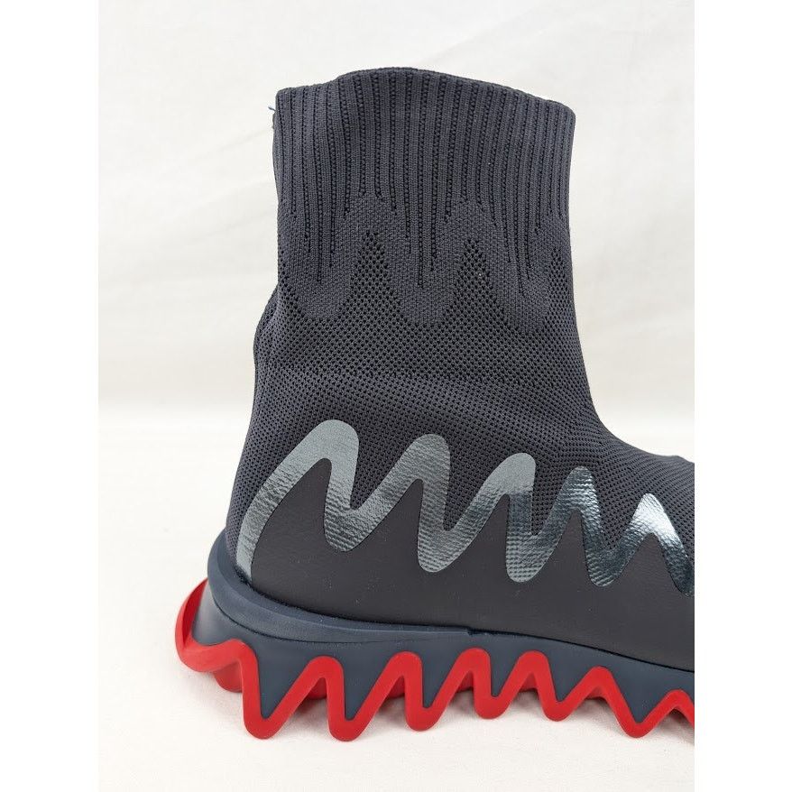 Christian Louboutin o1rshd1 Sharky Sock Pull-On Sneakers in Version Rock Size US 12 / EU 45 - 4 Thumbnail