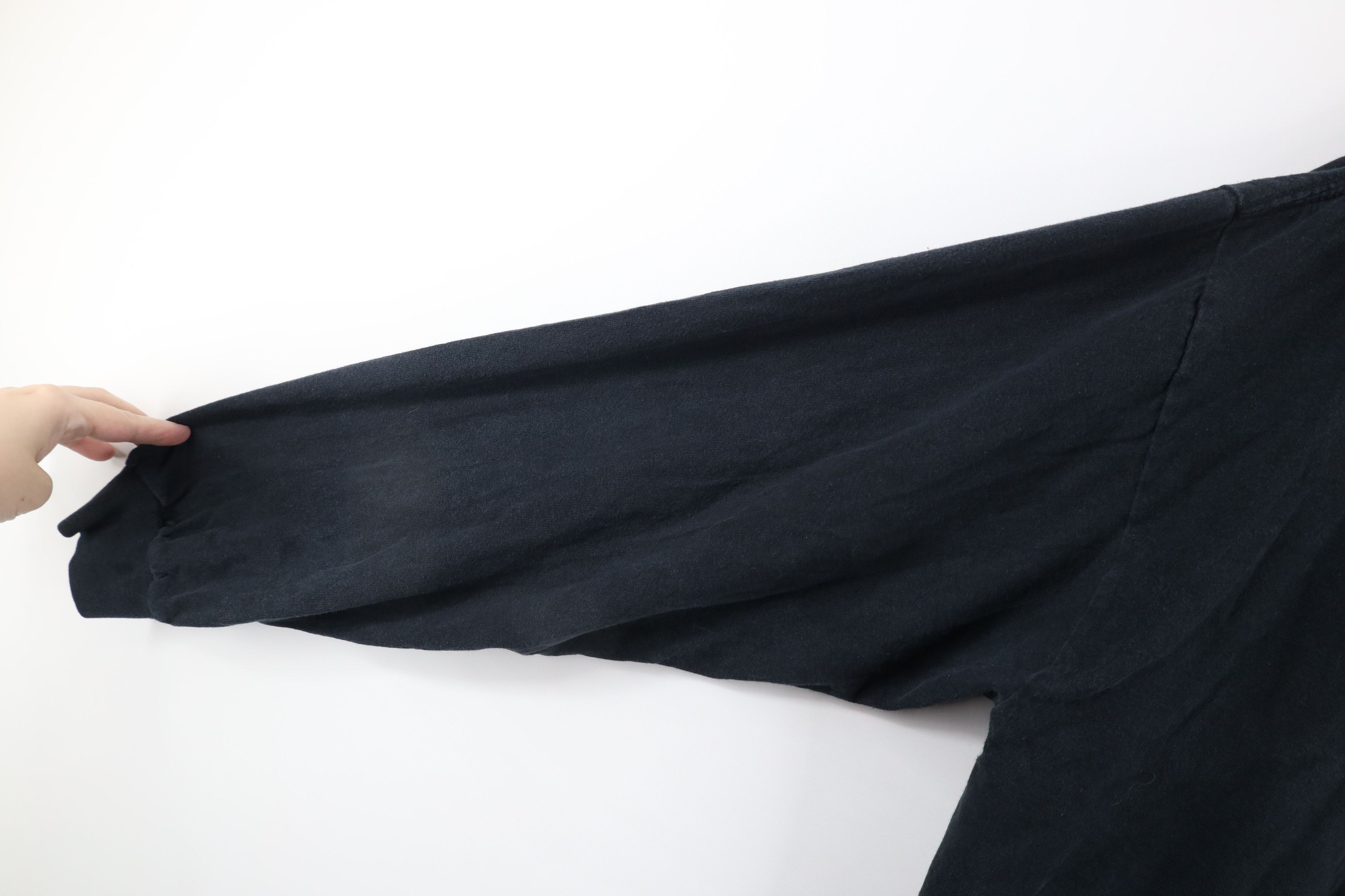 Vintage Vintage 90s Streetwear Long Sleeve T-Shirt Black Cotton Size US L / EU 52-54 / 3 - 6 Thumbnail