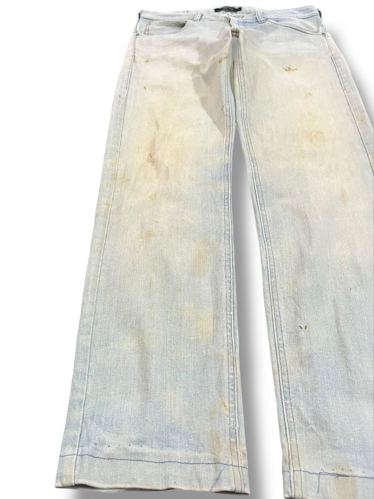 Johnbull × KOJIMA GENES Vintage JohnBull Pale Blue Faded Zipper Pocket Denim Size US 31 - 3 Thumbnail