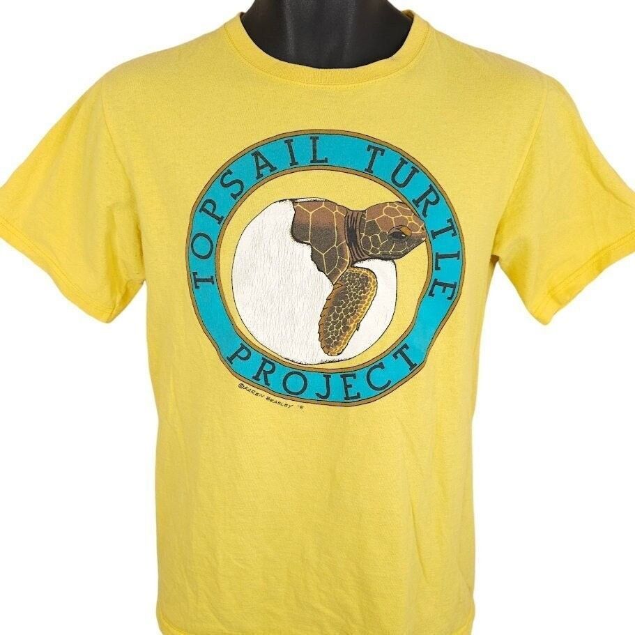 Vintage Vintage Sea Turtle T Shirt Mens Size Small Yellow 90s Size US S / EU 44-46 / 1 - 1 Preview