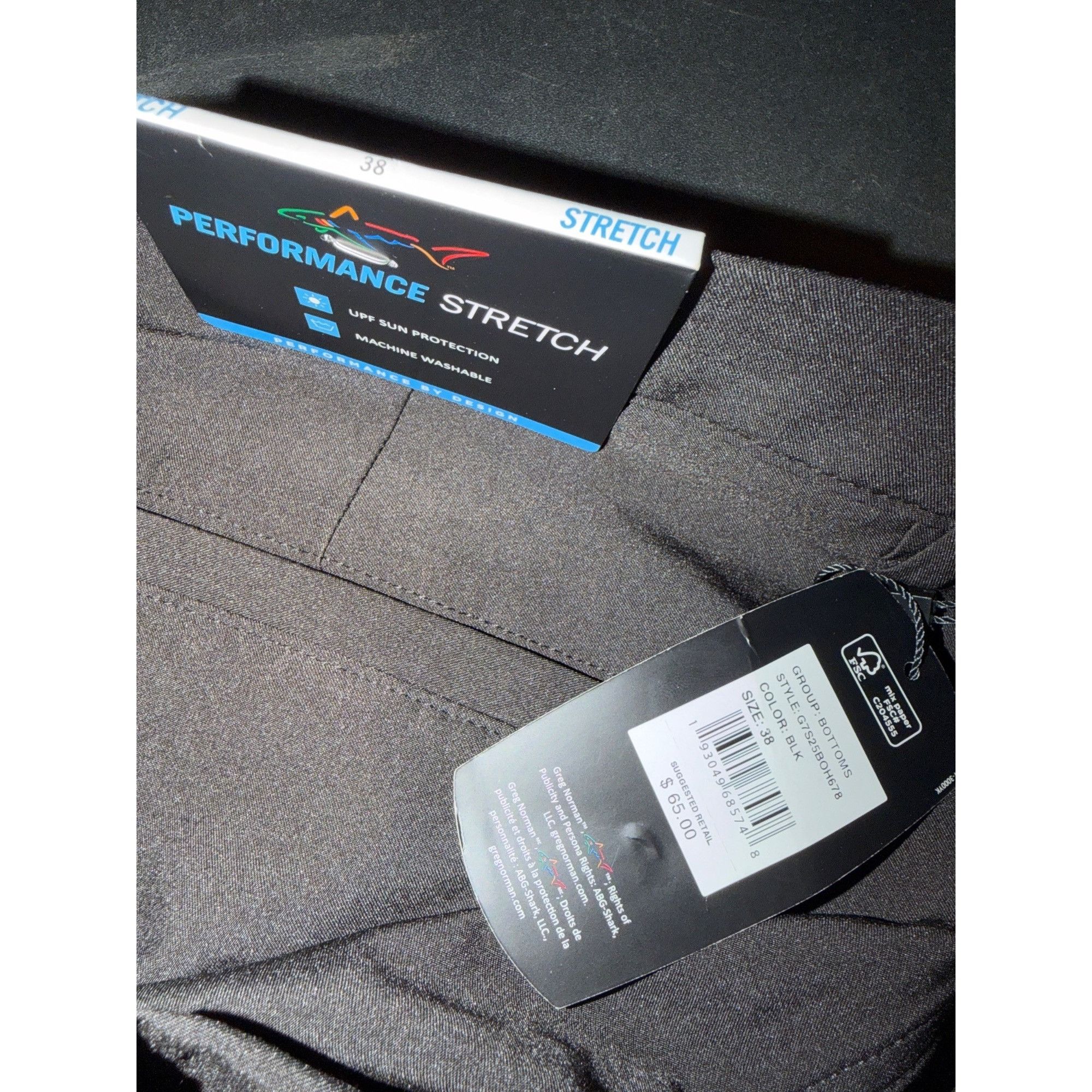 Greg Norman Greg Norman Performance Golf Shorts Black Stretch Mens Size Size US 38 / EU 54 - 4 Thumbnail