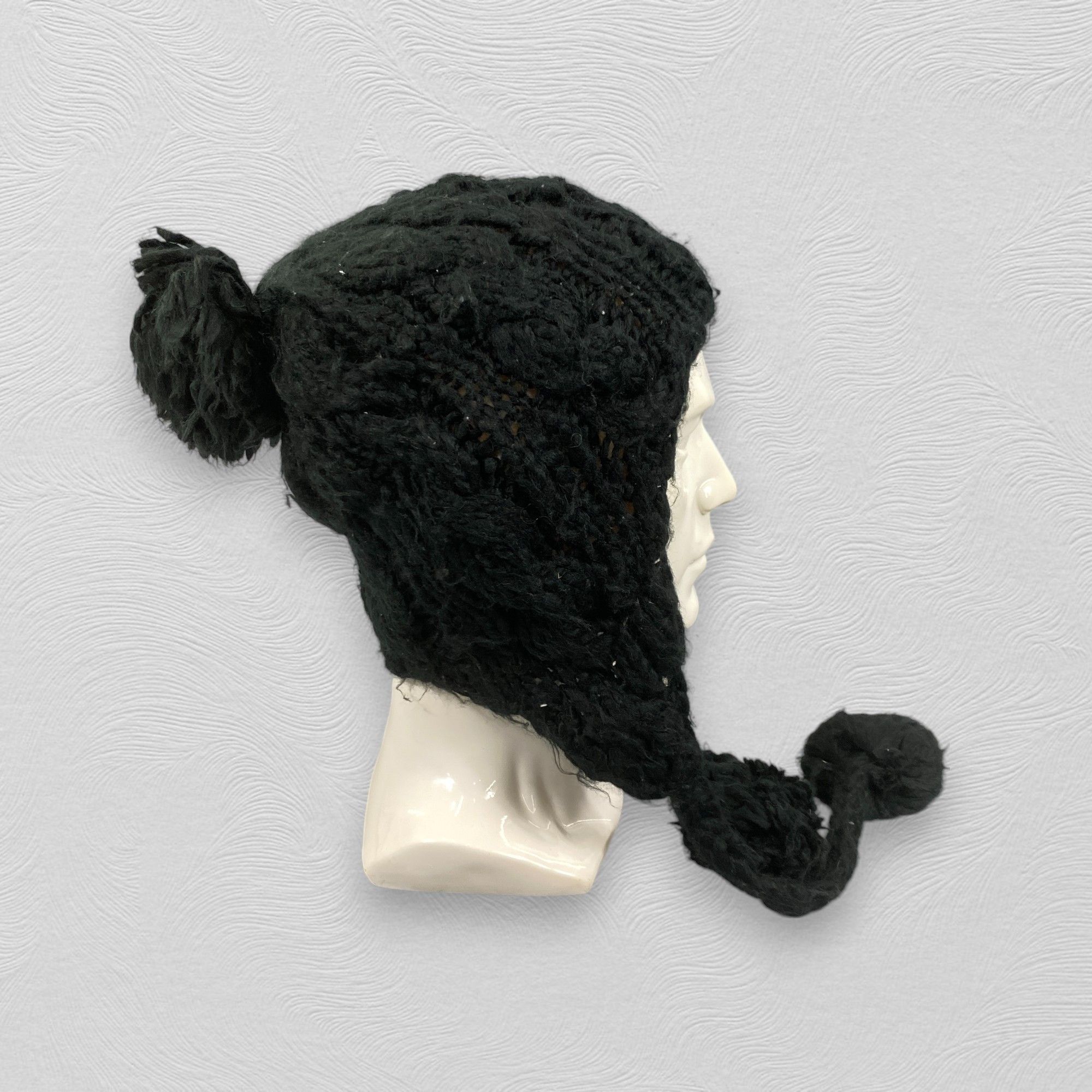 Japanese Brand Ear Flap Beanie Pom Pom -BN717 Size ONE SIZE - 2 Thumbnail