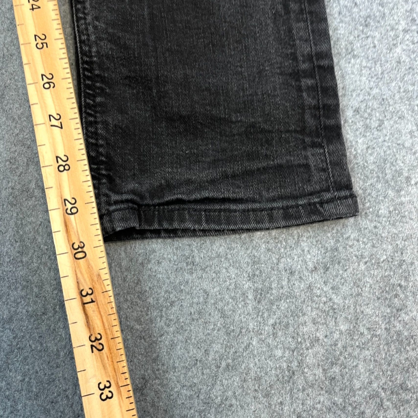 Tommy Hilfiger Tommy Hilfiger Mens Jeans Slim Fit 32 32 Dark Wash Black Stretch Faded Logo Jeans Size US 32 / EU 48 - 5 Thumbnail