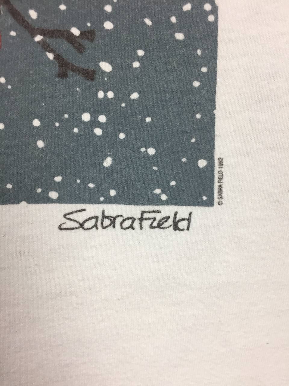 Vintage Vtg 90s Sabra Field Apple Tree In Winter Single Stitch Tee Size US L / EU 52-54 / 3 - 4 Thumbnail