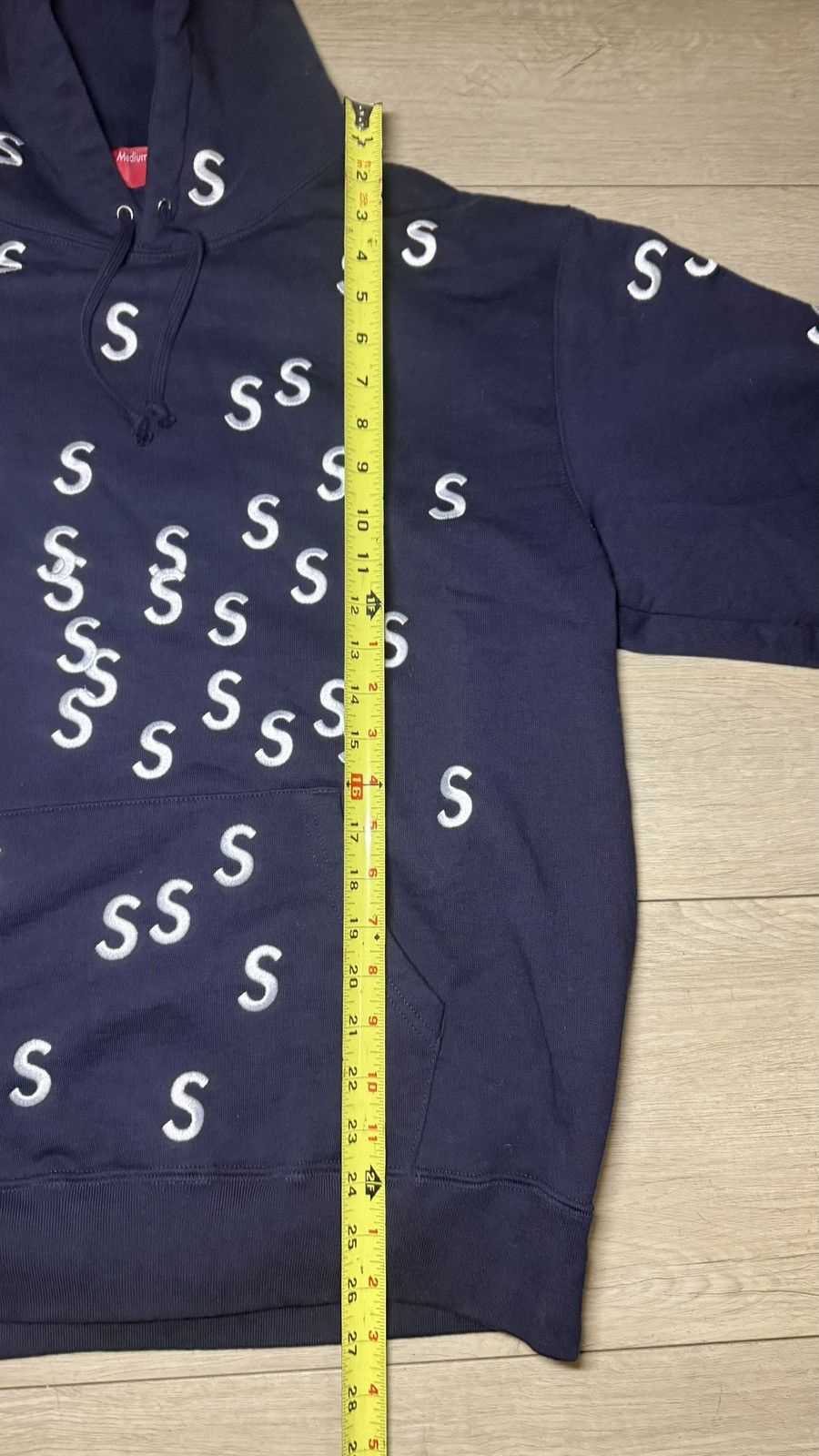 Supreme Rare New Navy Supreme Embroidered S All Over Print Hoodie Size US M / EU 48-50 / 2 - 9 Thumbnail