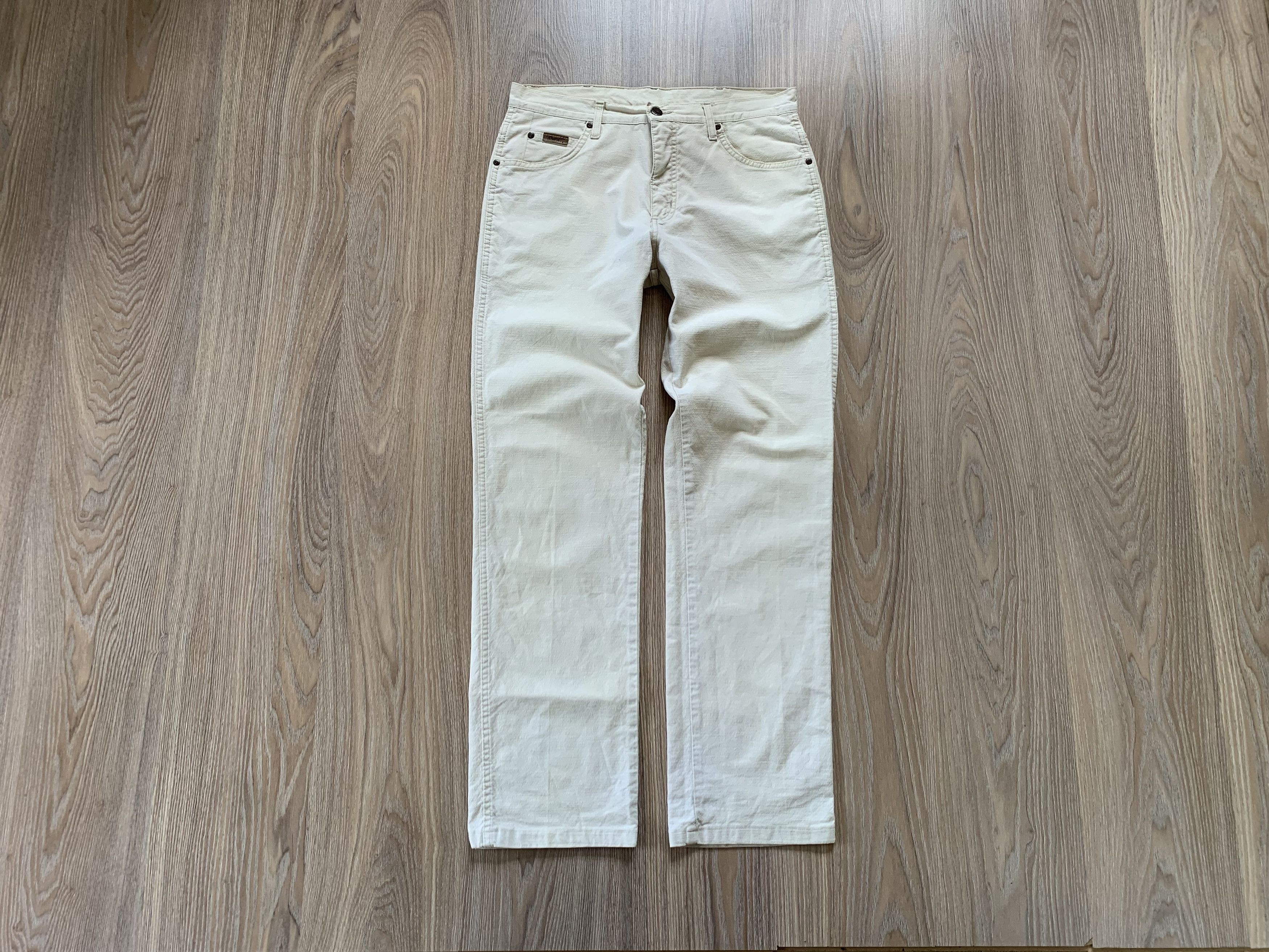Vintage × Wrangler Wrangler Texas Stretch Vintage Beige Jeans Pants Size US 33 - 1 Thumbnail